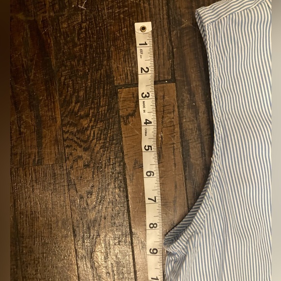 ABERCROMBIE & FITCH Shirt Dress : Blue and White Stripe - Medium - Picture 9 of 9